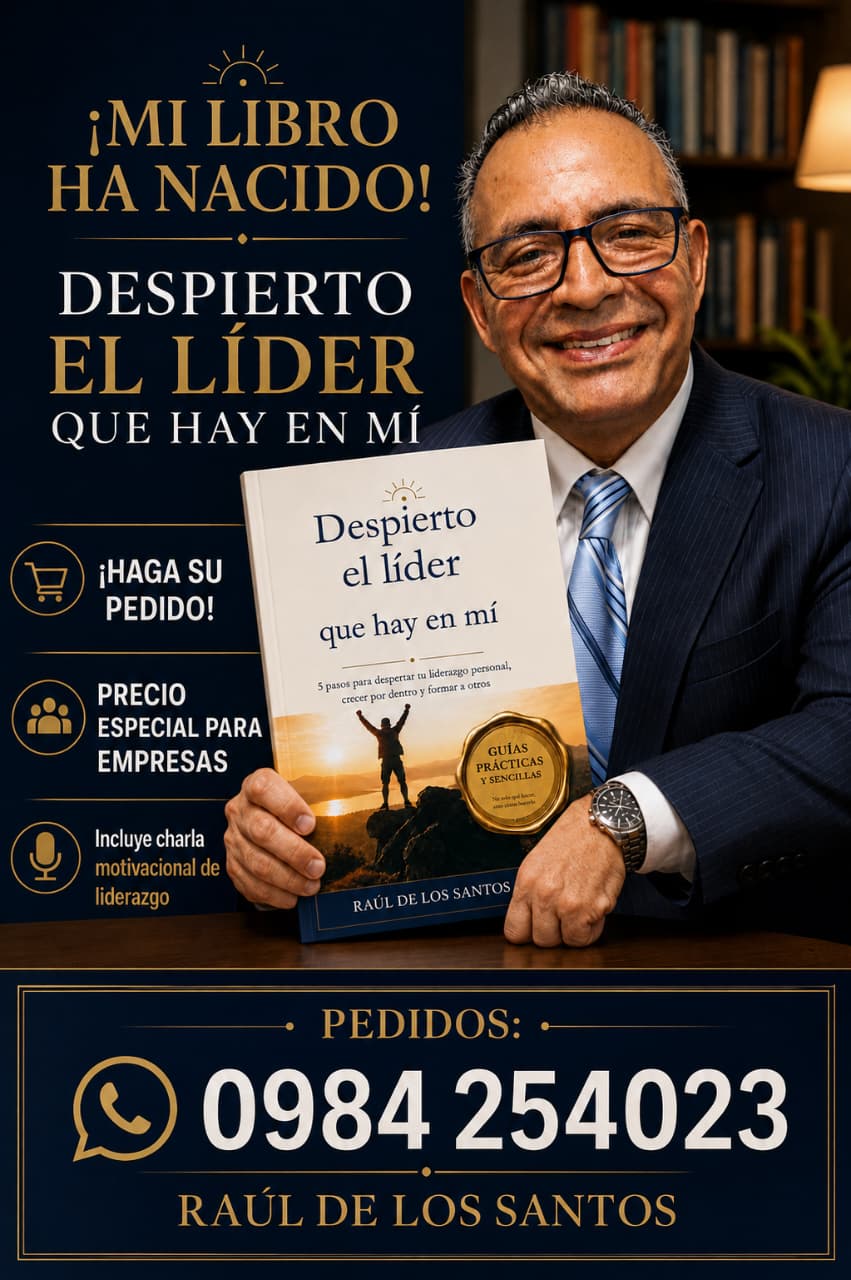 Raúl De Los Santos presenta su libro Despierto el Líder que hay en Mí